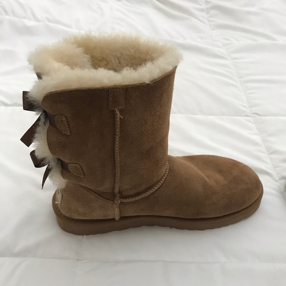 Womens UGG® Bailey Bow II Boot - Chestnut - Picture 5 of 15